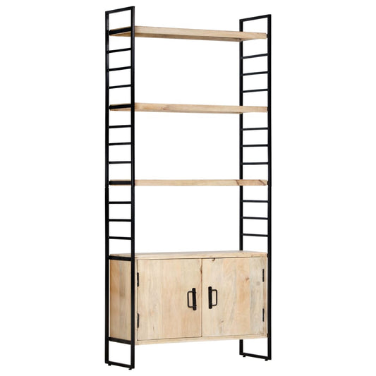 vidaXL Libreria a 4 Livelli 80x30x180 cm in Legno Massello di Mango