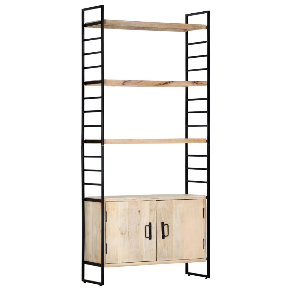 vidaXL Libreria a 4 Livelli 80x30x180 cm in Legno Massello di Mango