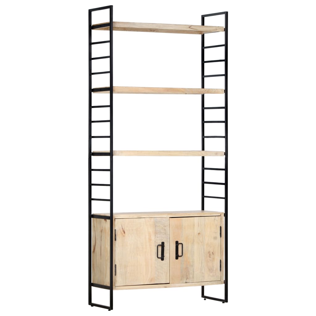 vidaXL Libreria a 4 Livelli 80x30x180 cm in Legno Massello di Mango