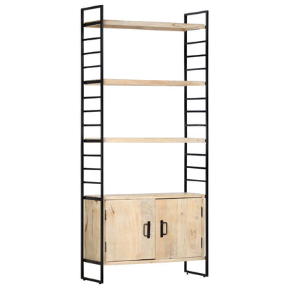 vidaXL Libreria a 4 Livelli 80x30x180 cm in Legno Massello di Mango