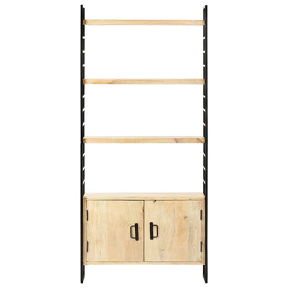 vidaXL Libreria a 4 Livelli 80x30x180 cm in Legno Massello di Mango