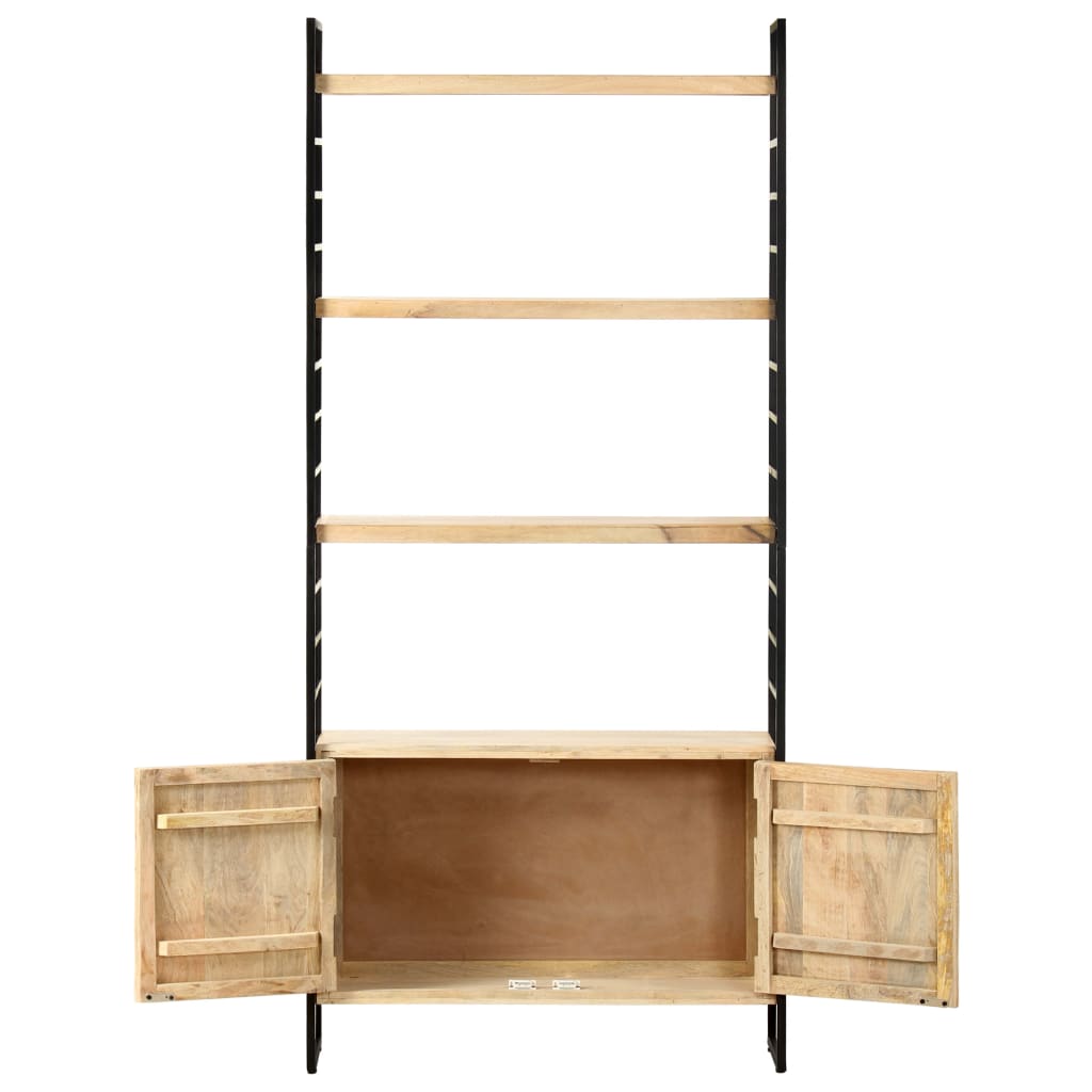 vidaXL Libreria a 4 Livelli 80x30x180 cm in Legno Massello di Mango