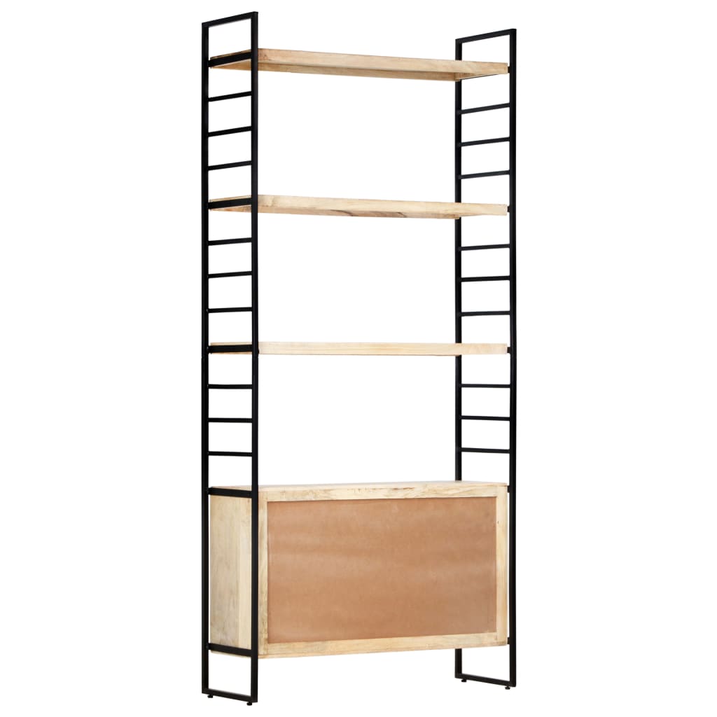 vidaXL Libreria a 4 Livelli 80x30x180 cm in Legno Massello di Mango