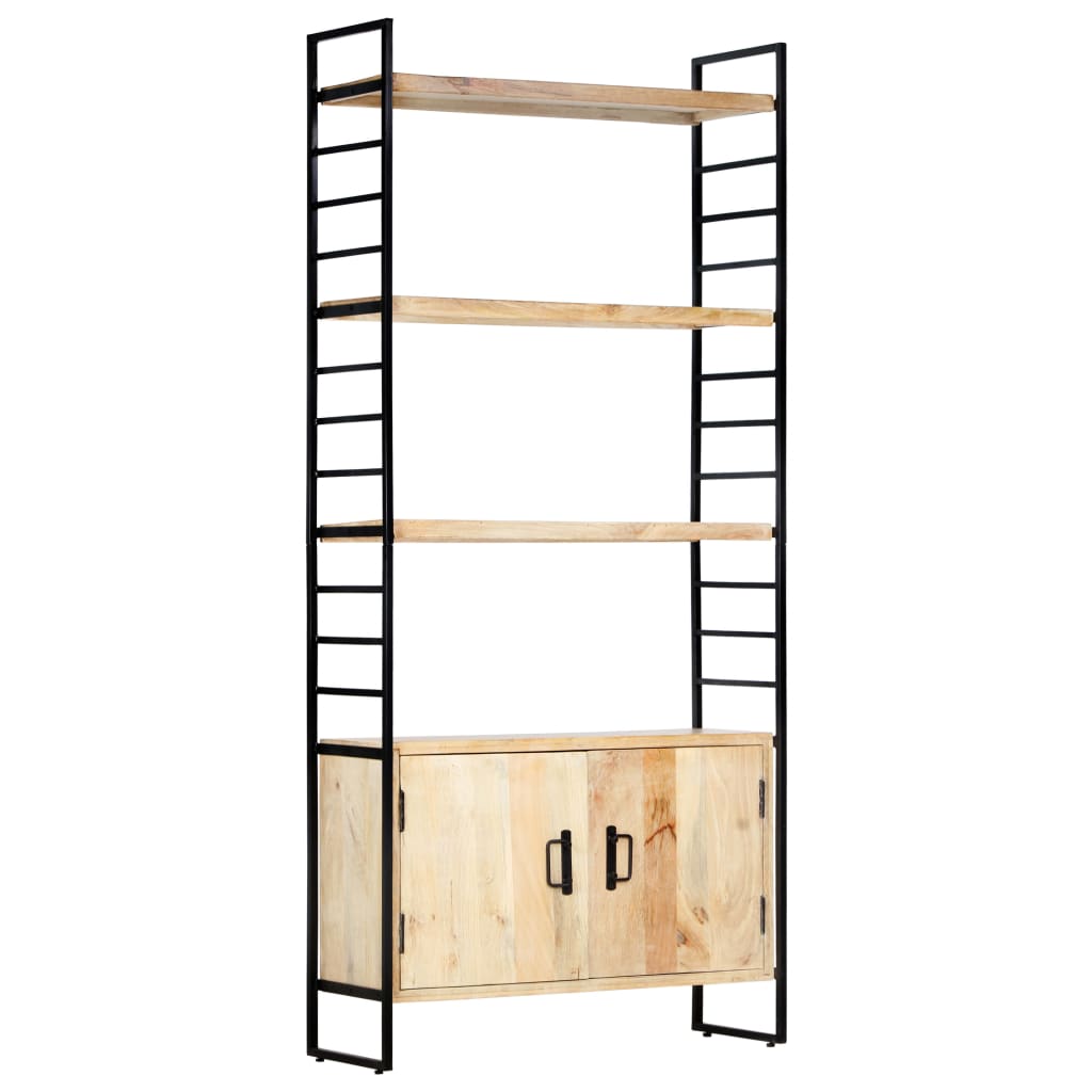 vidaXL Libreria a 4 Livelli 80x30x180 cm in Legno Massello di Mango