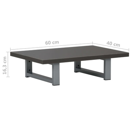 vidaXL Mobile da Bagno Grigio 60x40x16,3 cm