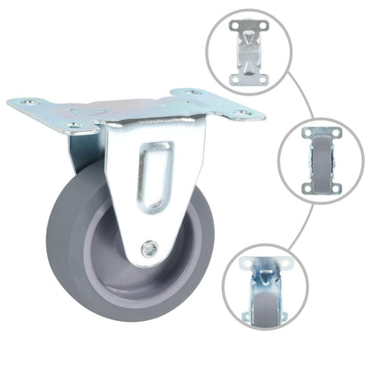 vidaXL Ruote Fisse 32 pz 75 mm