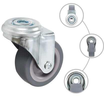 vidaXL Ruote Girevoli con Foro per Bullone 32 pz 50 mm