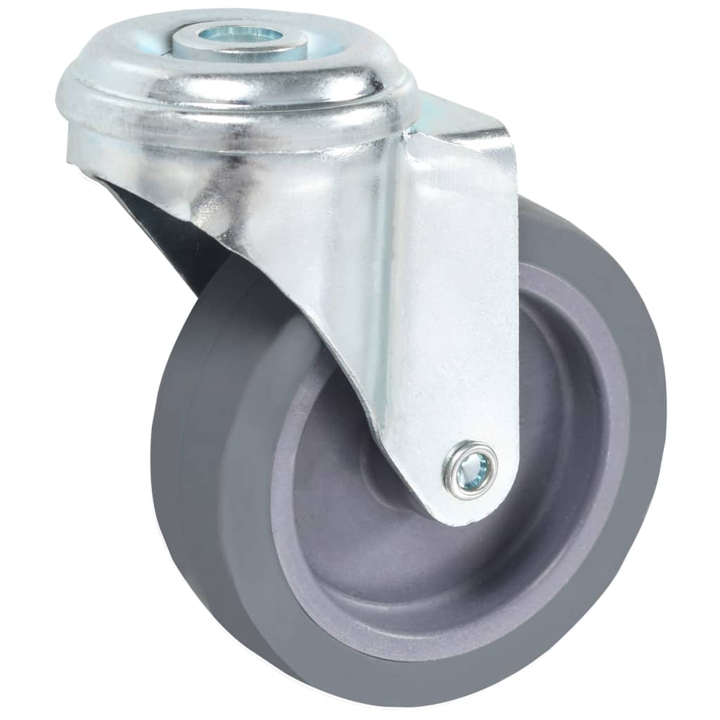 vidaXL Ruote Girevoli con Foro per Bullone 8 pz 75 mm