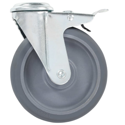 vidaXL Ruote Girevoli con Foro per Bullone 24 pz 125 mm