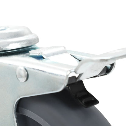 vidaXL Ruote Girevoli con Foro per Bullone 24 pz 125 mm