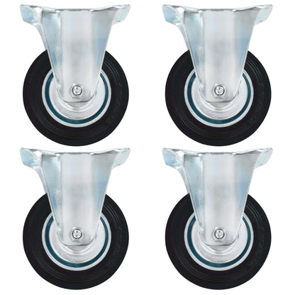 vidaXL Rotelle Fisse 24 pz 100 mm