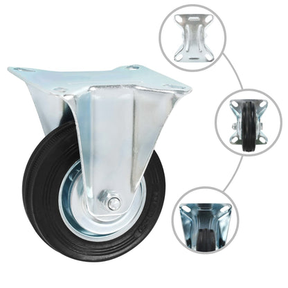 vidaXL Rotelle Fisse 24 pz 100 mm