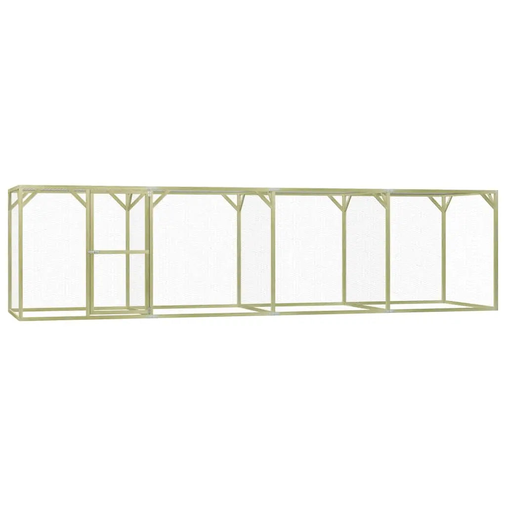 vidaXL Pollaio 1,5x6x1,5 m in Legno di Pino Impregnato VIDAXL