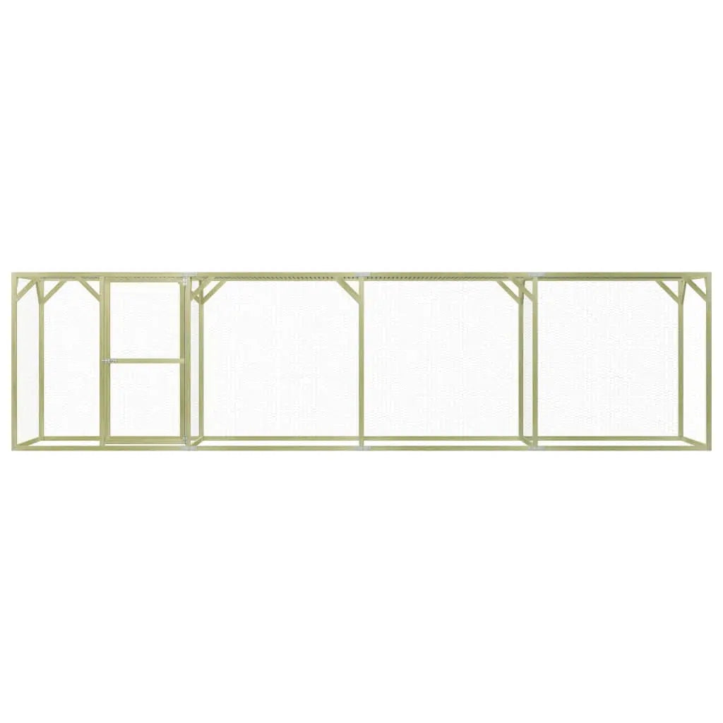vidaXL Pollaio 1,5x6x1,5 m in Legno di Pino Impregnato VIDAXL