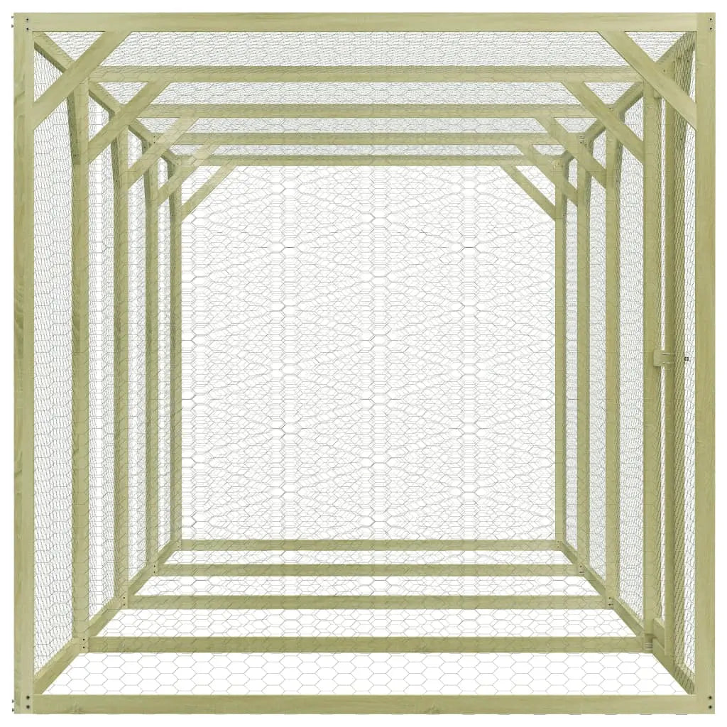 vidaXL Pollaio 1,5x6x1,5 m in Legno di Pino Impregnato VIDAXL