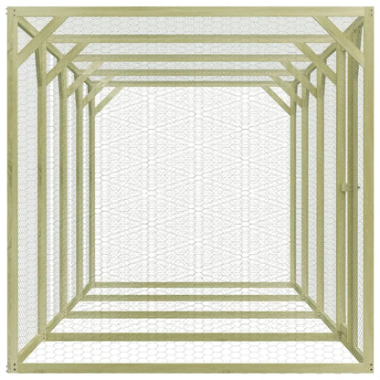 vidaXL Pollaio 1,5x6x1,5 m in Legno di Pino Impregnato VIDAXL