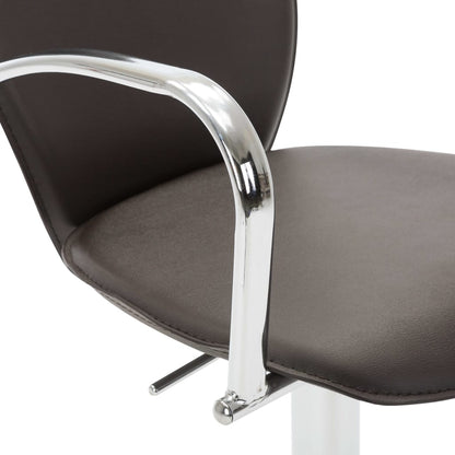 vidaXL Sgabelli da Bar con Braccioli 2 pz Marroni in Similpelle