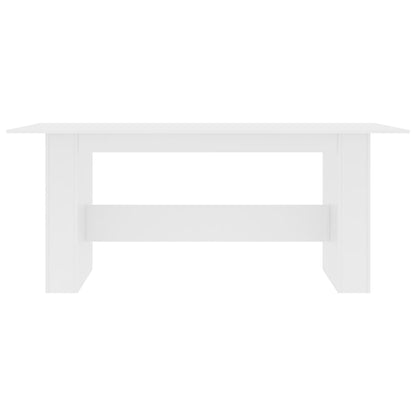 vidaXL Tavolo da Pranzo Bianco 180x90x76 cm in Legno Multistrato