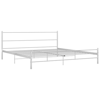 vidaXL Giroletto Bianco in Metallo 180x200 cm
