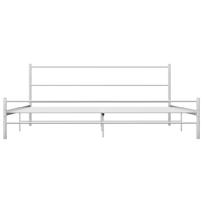 vidaXL Giroletto Bianco in Metallo 180x200 cm