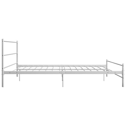 vidaXL Giroletto Bianco in Metallo 180x200 cm