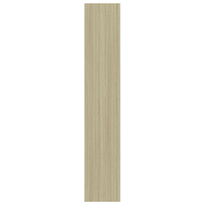 vidaXL Libreria a 3 Ripiani Bianco e Sonoma 40x24x109cm in Multistrato VIDAXL