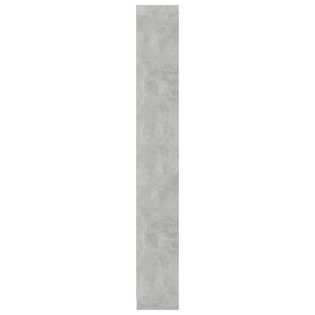 vidaXL Libreria 5 Ripiani Grigio Cemento 40x24x175cm Legno Multistrato