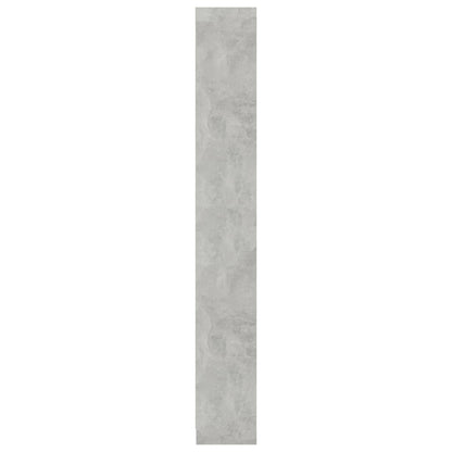 vidaXL Libreria 5 Ripiani Grigio Cemento 40x24x175cm Legno Multistrato