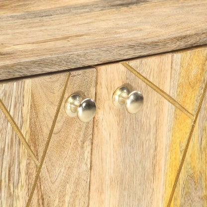 vidaXL Credenza 118x30x75 cm in Legno Massello di Mango
