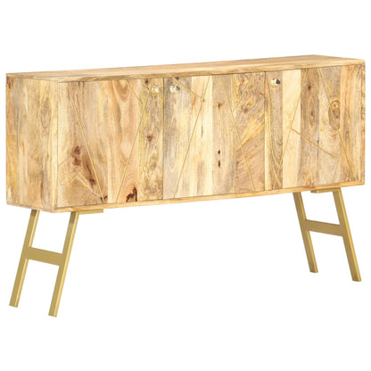 vidaXL Credenza 118x30x75 cm in Legno Massello di Mango