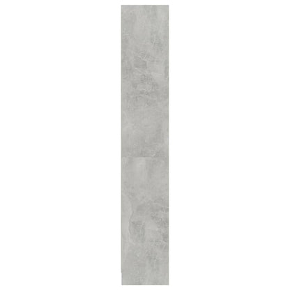 vidaXL Libreria 4 Ripiani Grigio Cemento 80x24x142cm Legno Multistrato