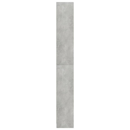 vidaXL Libreria 5 Ripiani Grigio Cemento 80x24x175cm Legno Multistrato VIDAXL