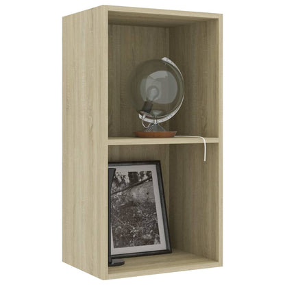 vidaXL Libreria 5 Ripiani Rovere Sonoma 40x30x76,5cm Legno Multistrato