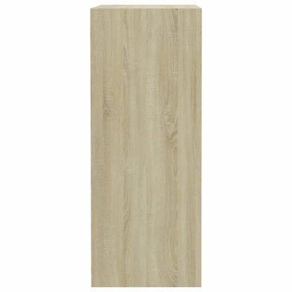 vidaXL Libreria 5 Ripiani Rovere Sonoma 40x30x76,5cm Legno Multistrato