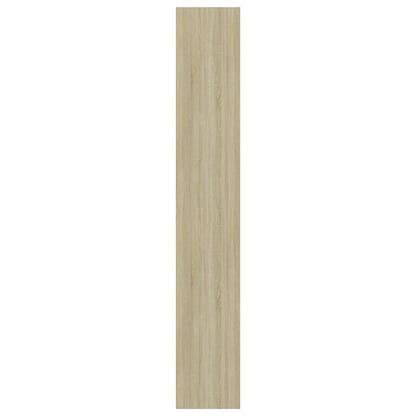 vidaXL Libreria 5 Ripiani Bianco Rovere Sonoma 60x30x189cm Multistrato