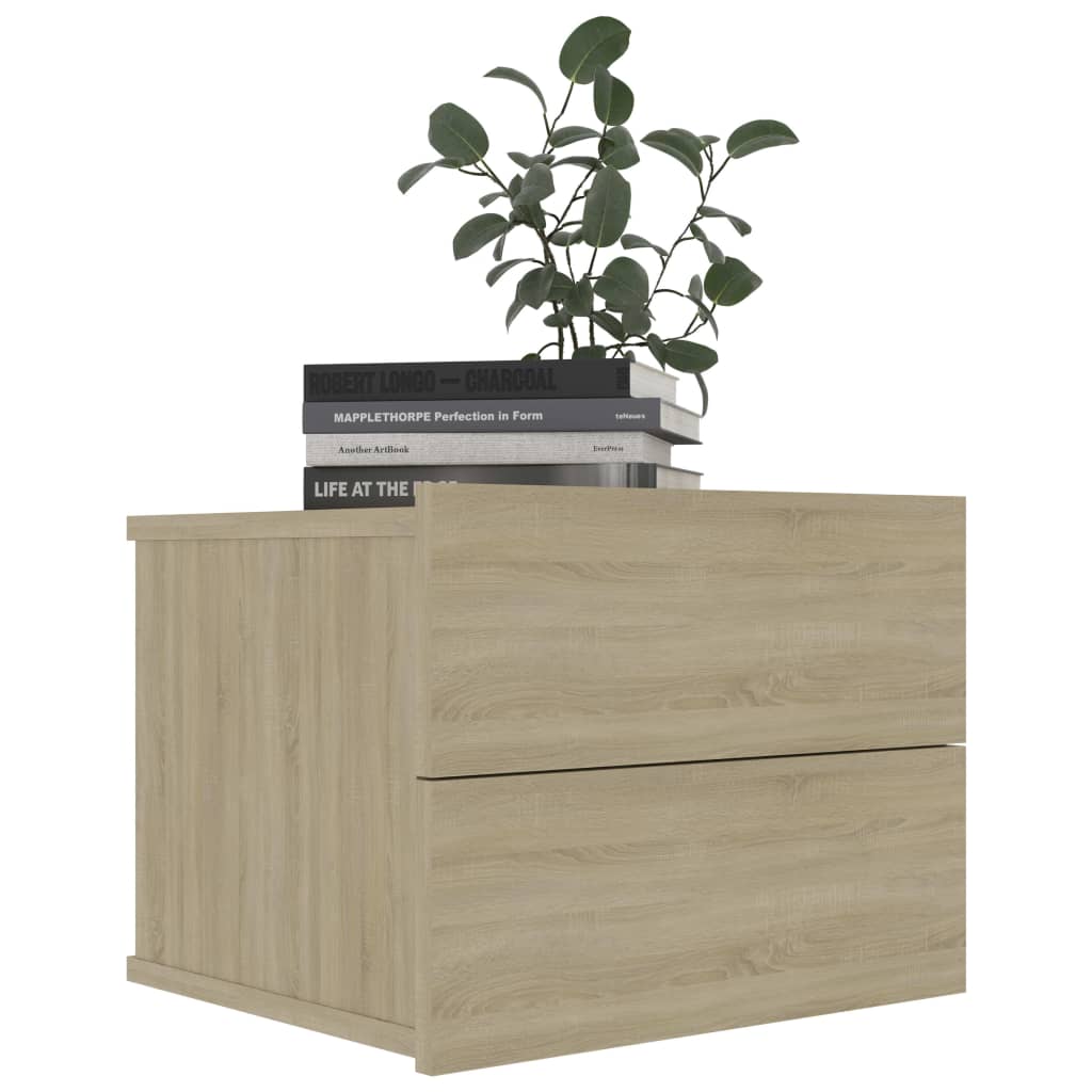 vidaXL Comodino Rovere Sonoma 40x30x30 cm in Legno Multistrato