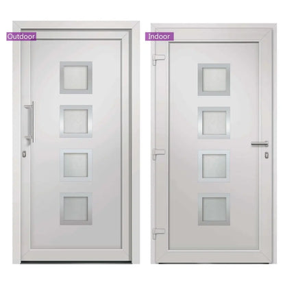 vidaXL Porta di Ingresso Bianca 98x208 cm VIDAXL