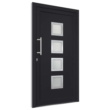 vidaXL Porta di Ingresso Antracite 98x208 cm VIDAXL