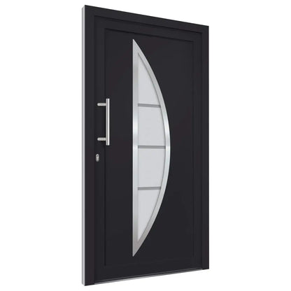 vidaXL Porta di Ingresso Antracite 108x208 cm VIDAXL