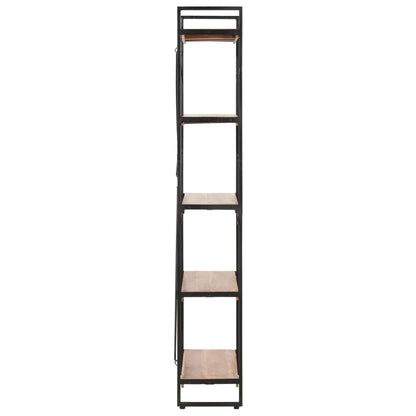 vidaXL Libreria a 5 Ripiani 140x30x180 cm in Legno Massello di Acacia