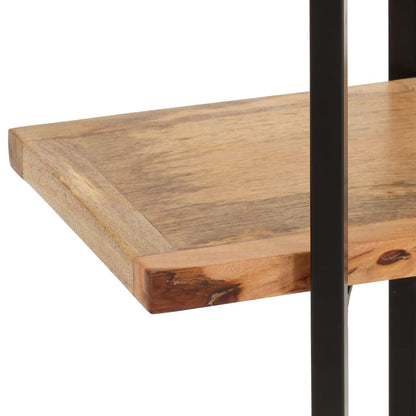 vidaXL Libreria a 3 Livelli 160x31x80 cm in Legno Massello di Mango