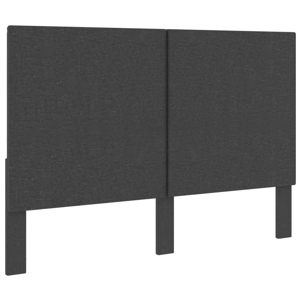 vidaXL Testiera Letto Grigio Scuro in Tessuto 160x200 cm