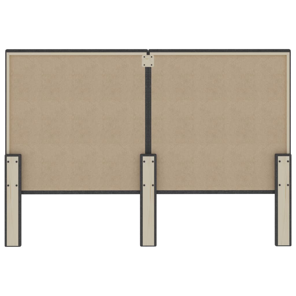 vidaXL Testiera Letto Grigio Scuro in Tessuto 160x200 cm
