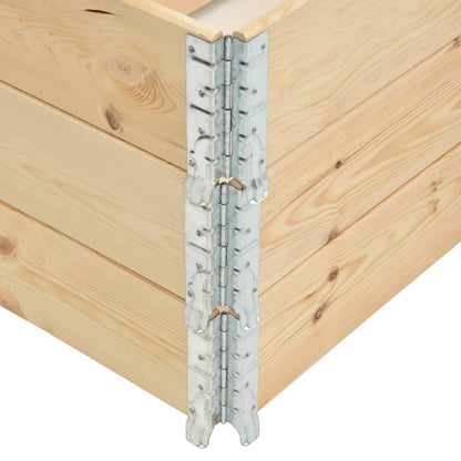 vidaXL Collari per Pallet 3 pz 50x150 cm in Legno Massello di Pino