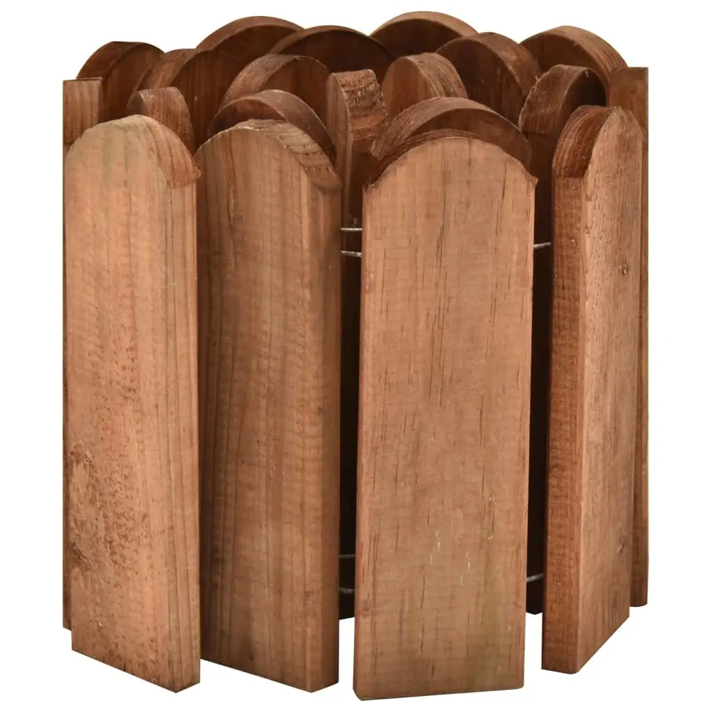 vidaXL Rotoli di Bordura 2 pz 120 cm in Legno di Pino Impregnato VIDAXL