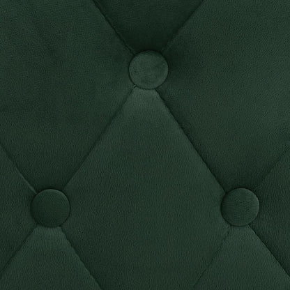 vidaXL Sgabelli da Bar 2 pz Verde Scuro in Velluto