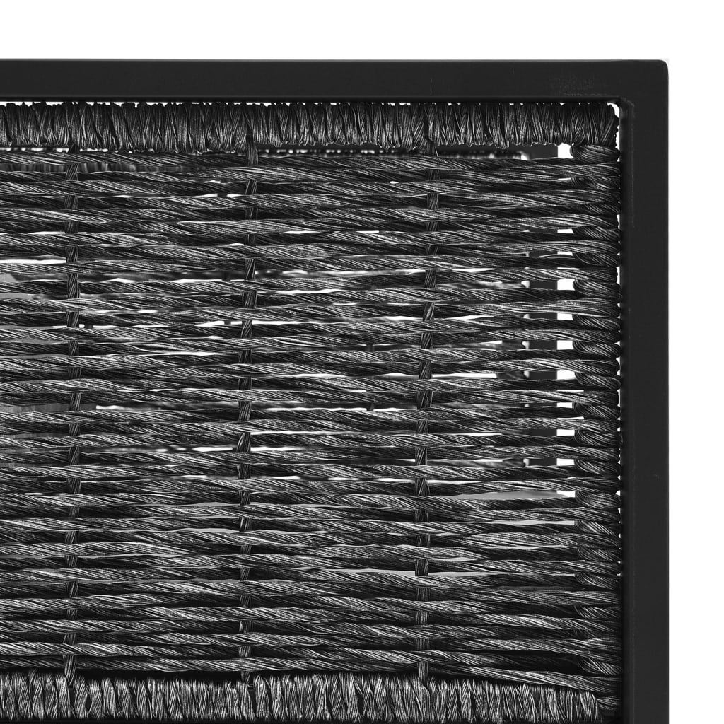vidaXL Divano a 2 Posti con Cuscini Antracite in Polyrattan