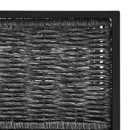 vidaXL Divano a 2 Posti con Cuscini Antracite in Polyrattan