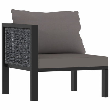 vidaXL Set Divani da Giardino 8 pz con Cuscini in Polyrattan Antracite