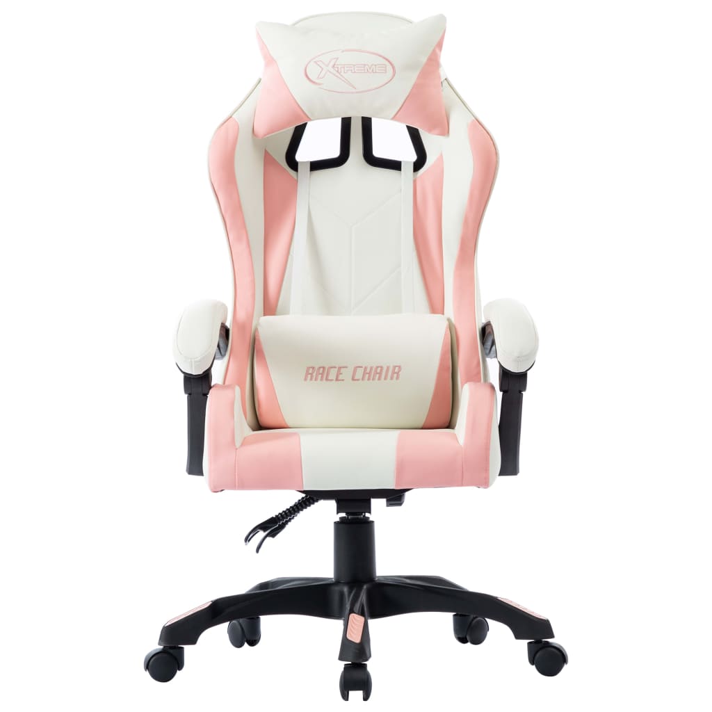 vidaXL Sedia da Gaming Rosa in Similpelle